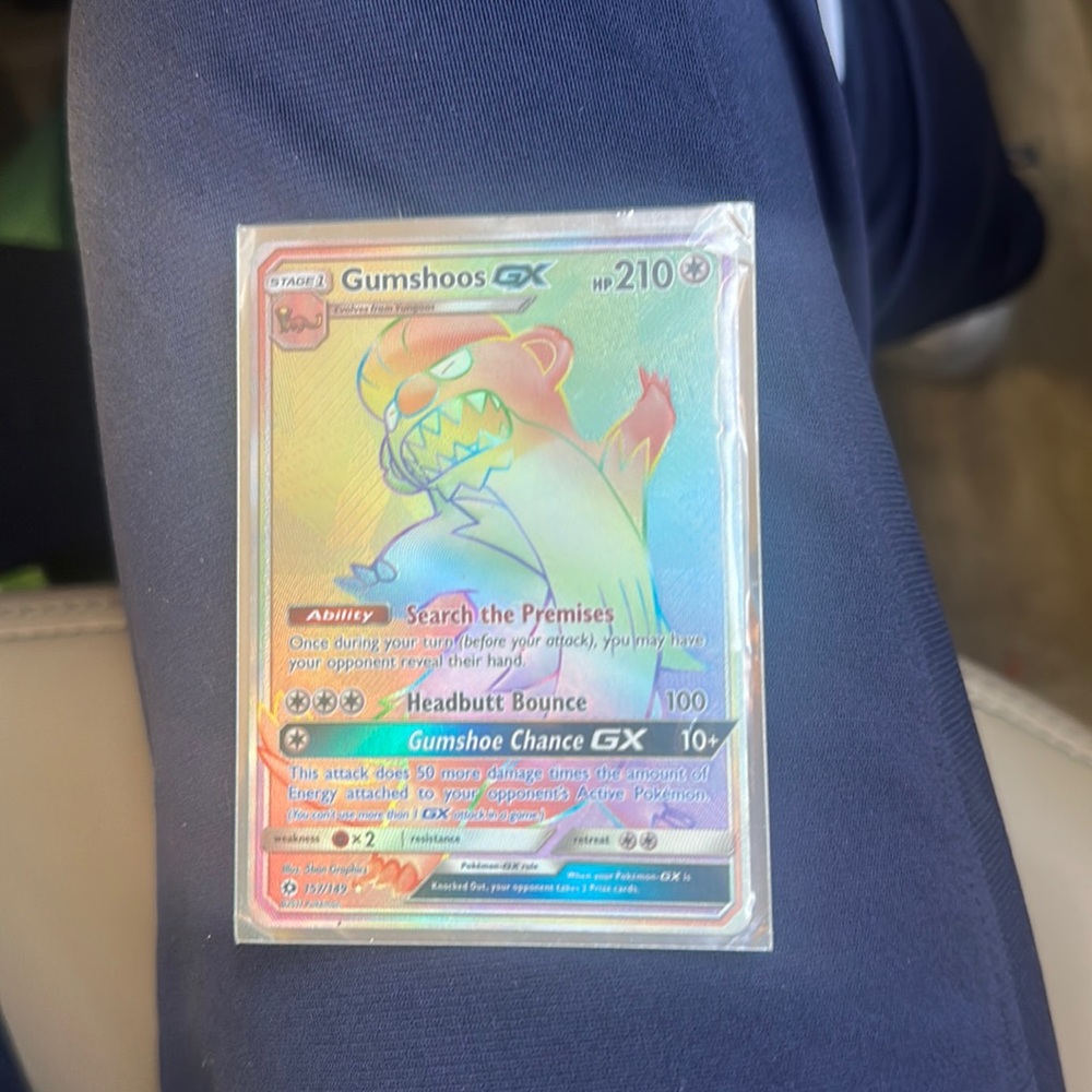 Pokémon Gumshoos GX 157/149 Rainbow Super Rare Holographic